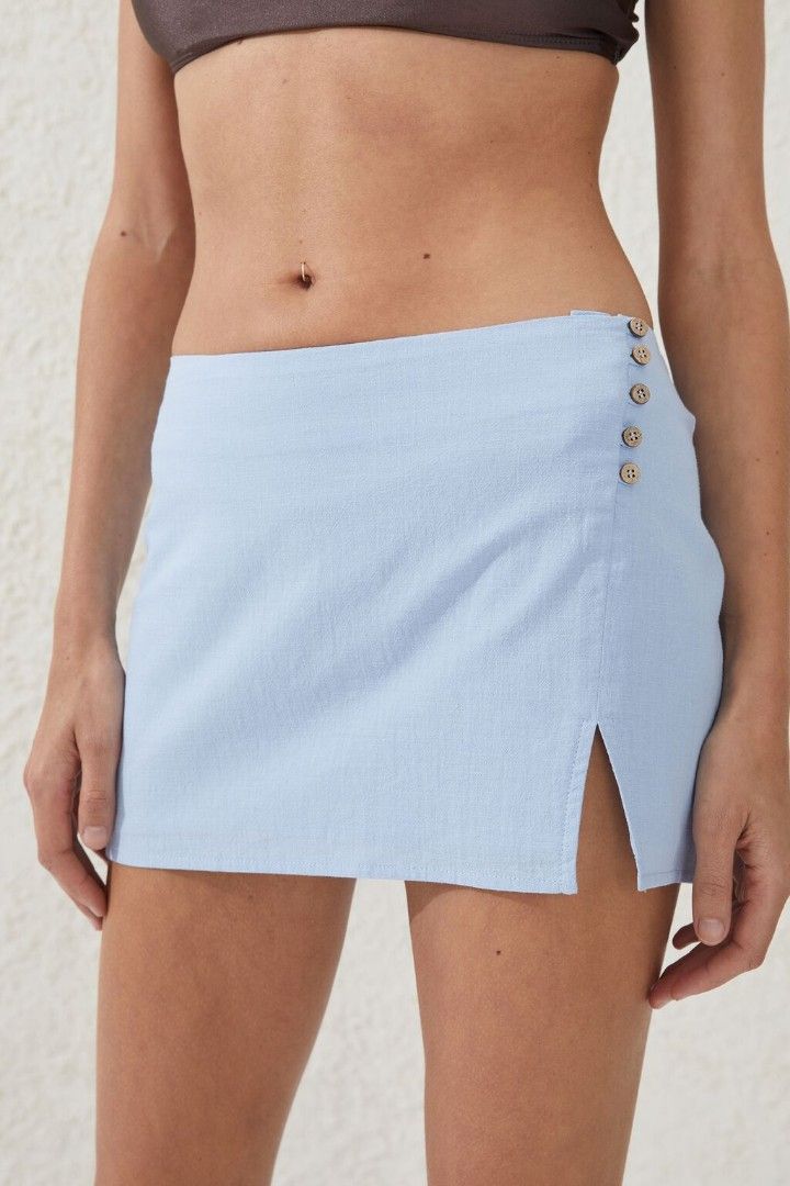 Hipster skirt light blue discount