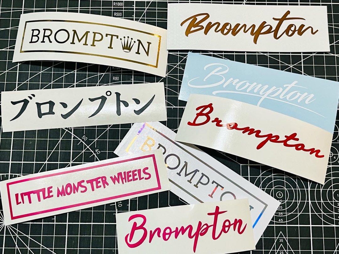 Custom Die-Cut Vinyl Decal Sticker Waterproof for For Brompton/3sixty ...