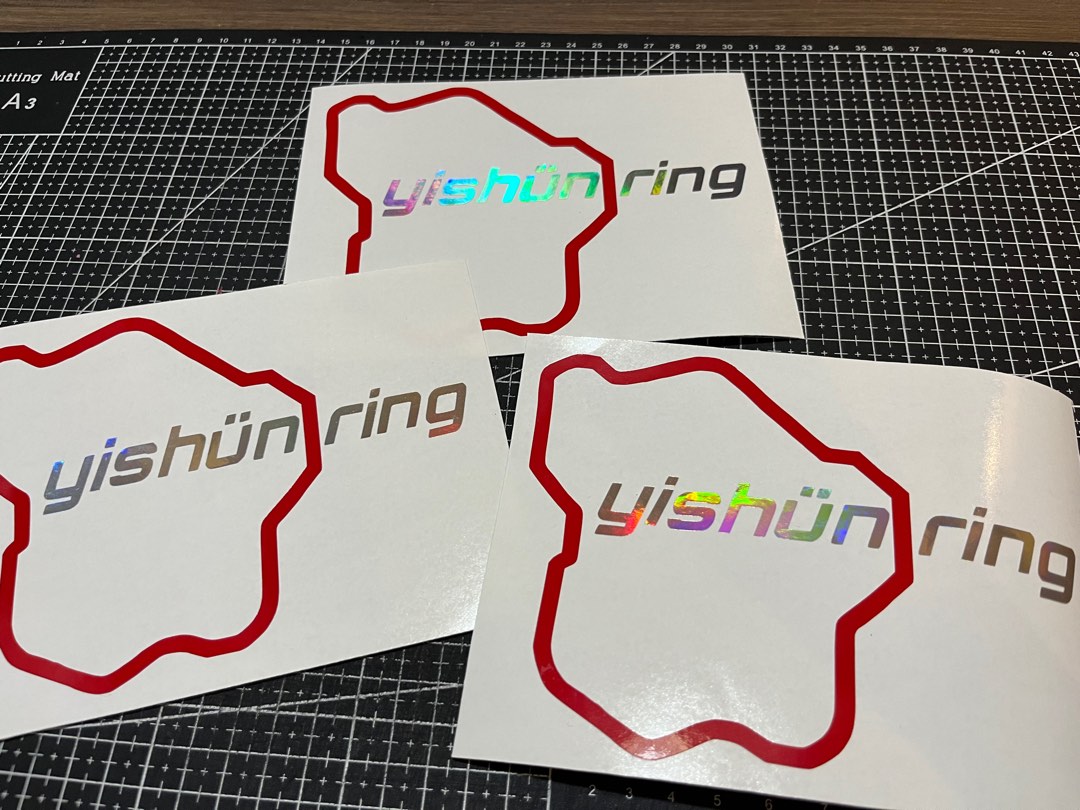 Custom DieCut Vinyl Singapore Neighbourhood Circuit Decal Sticker High