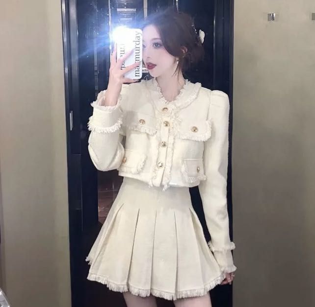 Cute Blazer and Skirt Set