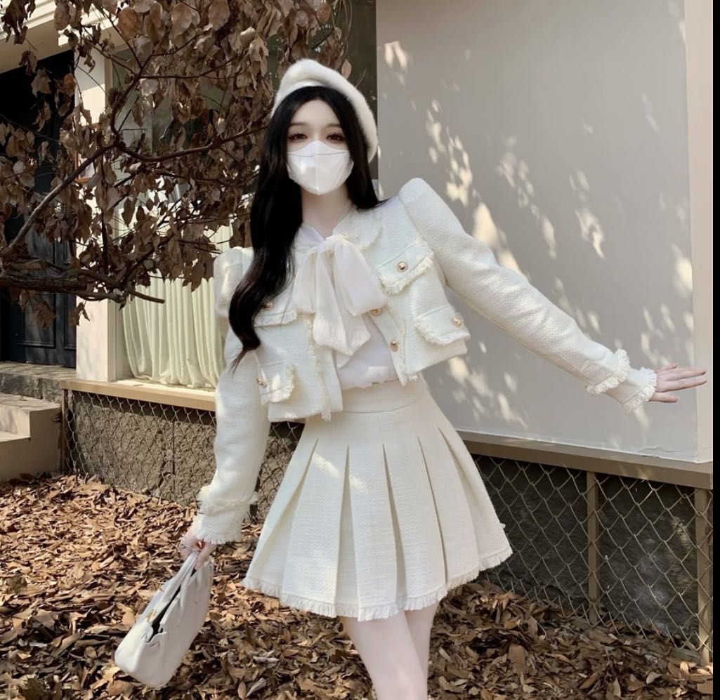 White blazer skirt set new arrivals