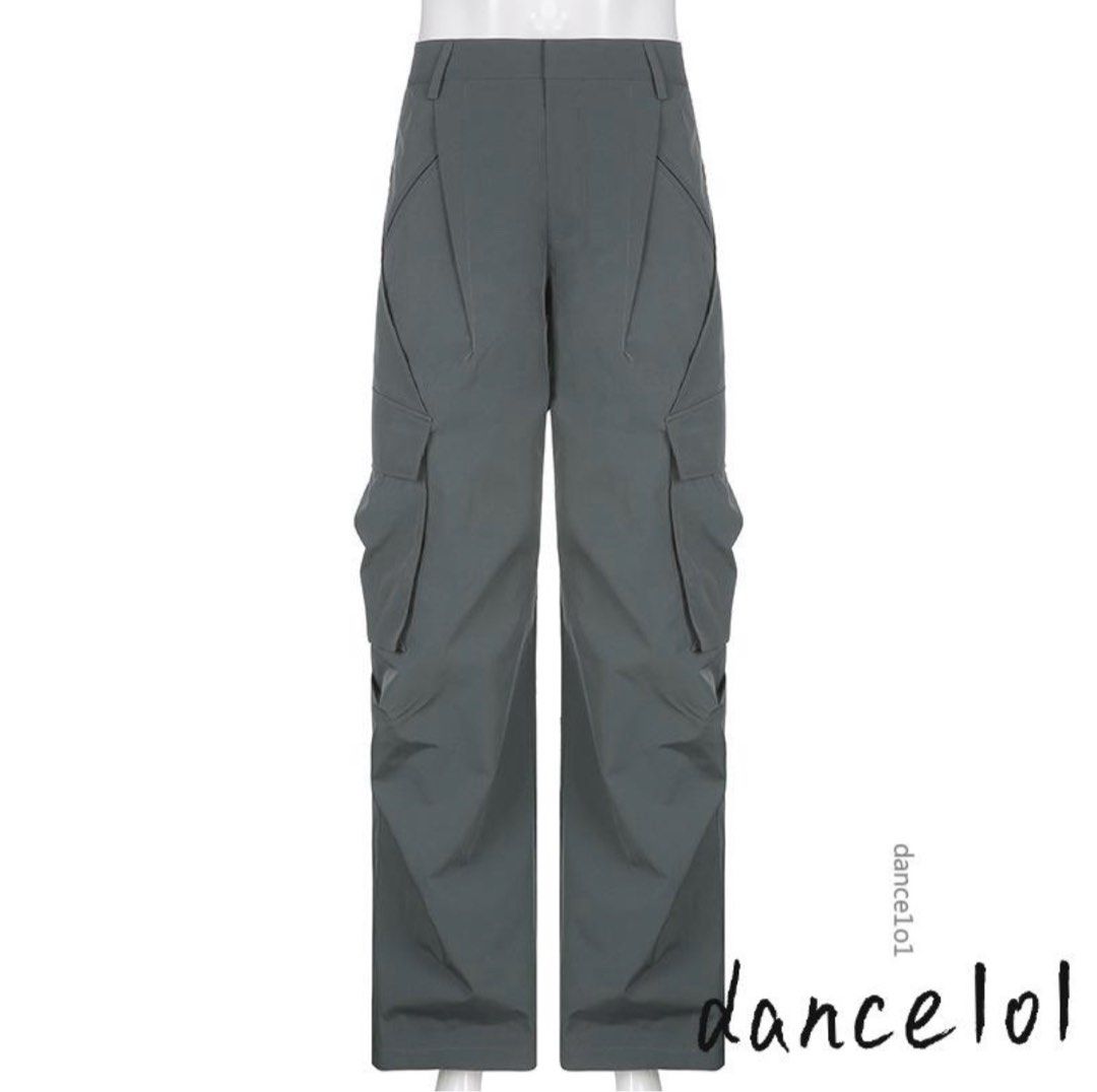 dark grey cargo pants, Women's Fashion, Bottoms, Other Bottoms on Carousell