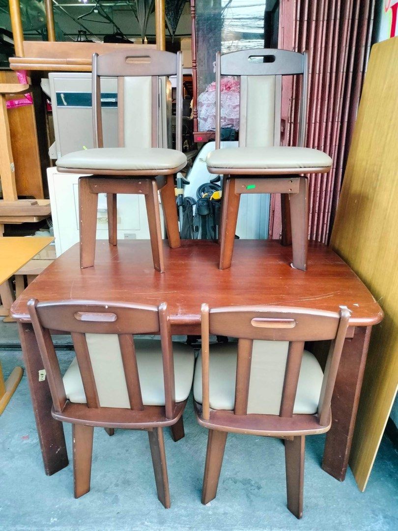 Dining table set Japan surplus on Carousell