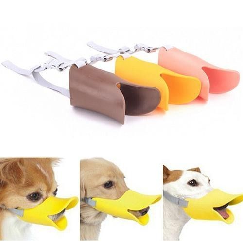 Dog anti bite mouth guard duck shape mouth guard for small dogs