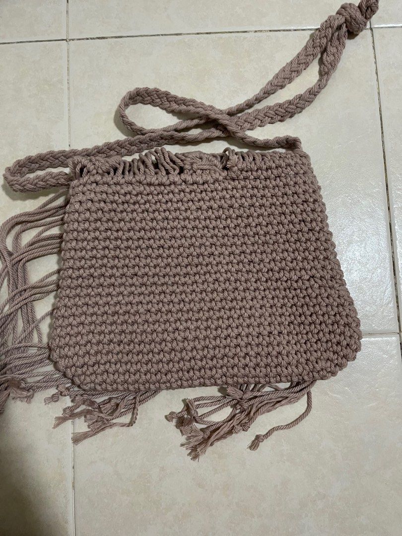 Drawstring bag (Category: Cross-body Bags) located in Singapore. Submitted by rebagpreloved (Listing ID 1223077570, Image 2). Description: Bought it in BALI Brand new Normal mail $1 Meet ups along wdls mrt-amk mrt.