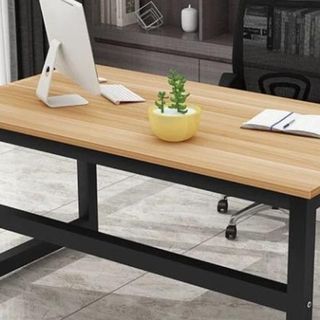 Durable Light Wood Top Desk Office Table   🚚🚚3 Days Delivery