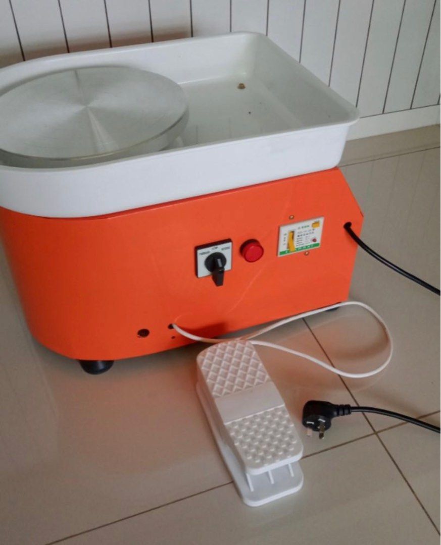 Electric Pottery Wheel with Start and Stop foot padding, Hobbies & Toys
