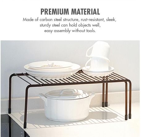 Extendable Kitchen Rack Organiser (Coffee) (JL0518), Furniture & Home ...