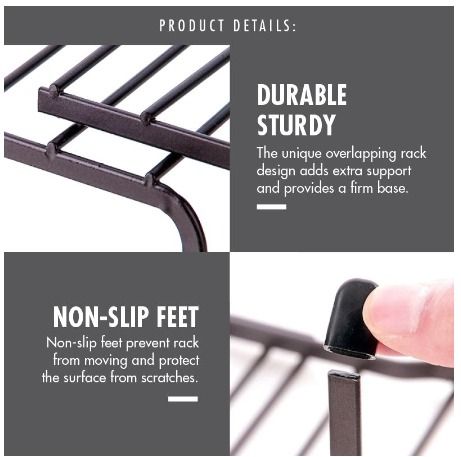 Extendable Kitchen Rack Organiser (Coffee) (JL0518), Furniture & Home ...