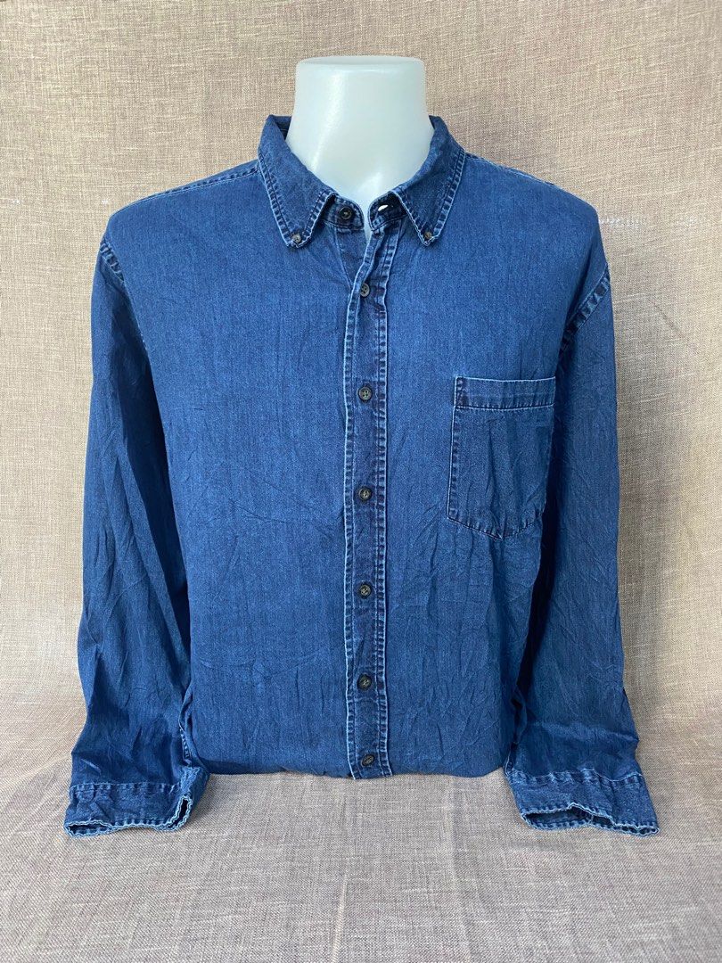Faded glory 2025 denim shirts