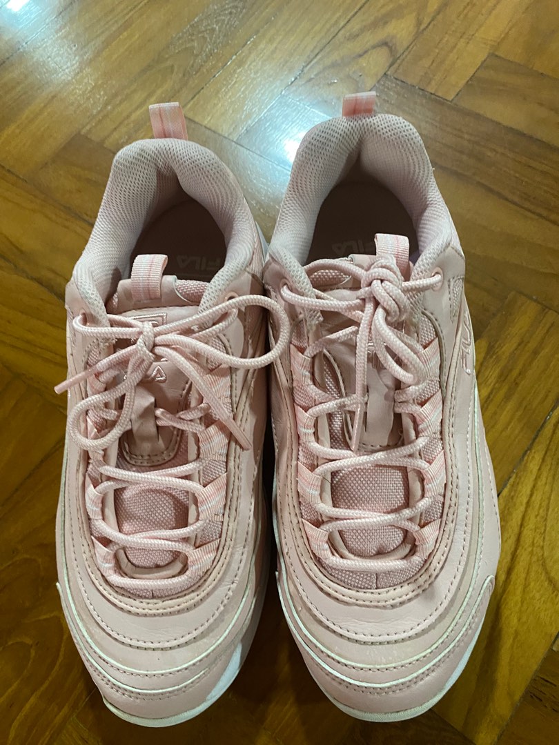 FILA RAY BRIGHT PINK SHOES Women s Fashion Footwear Sneakers on