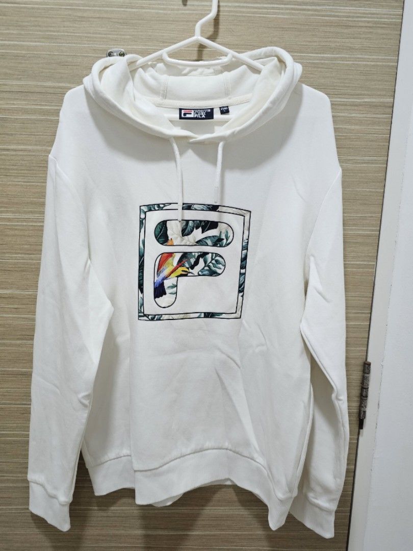 White hoodie hotsell fila