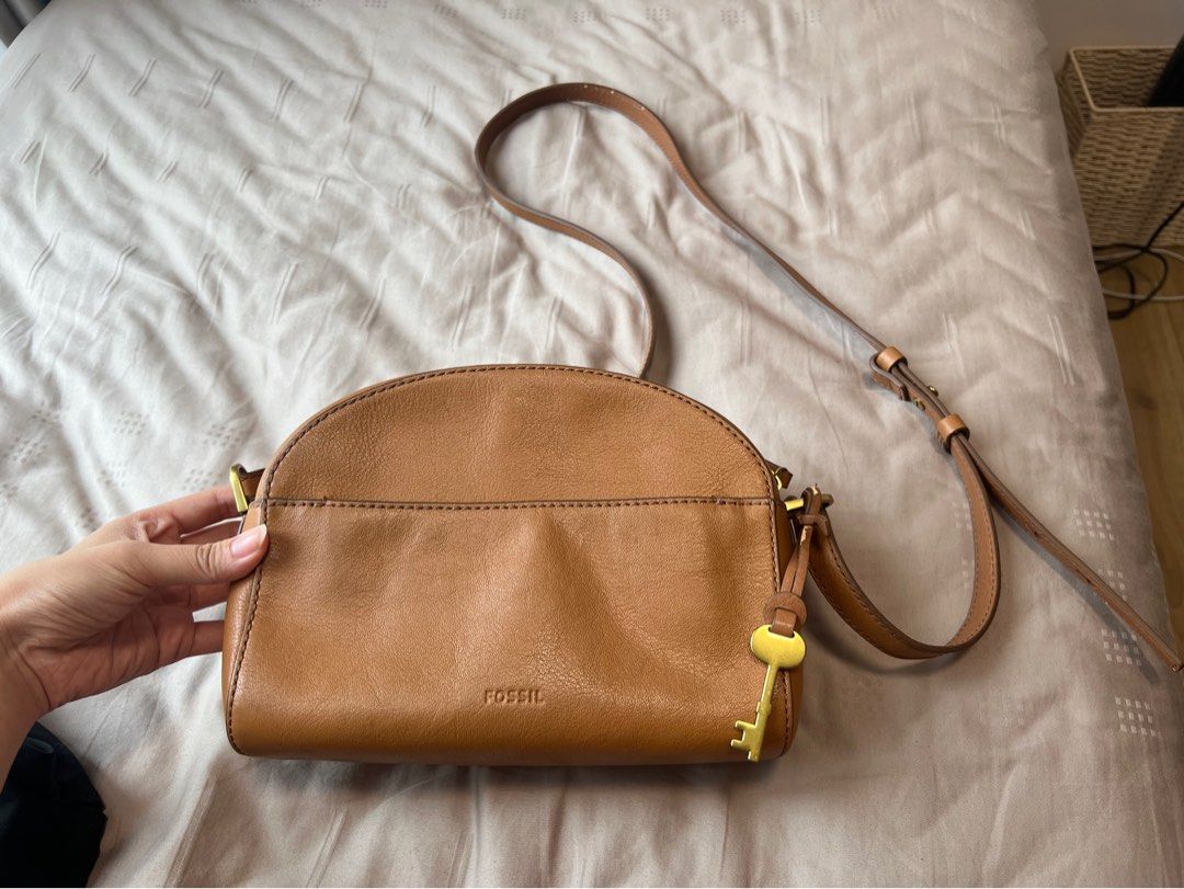 Fossil Vintage Brown Leather Bag