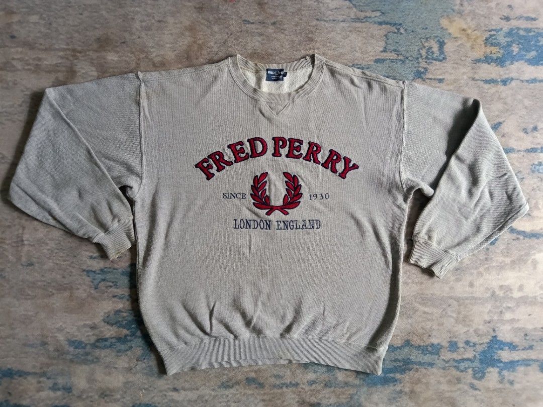 FRED PERRY SINCE 1930 LONDON ENGLAND VINTAGE CLASSIC JUMPER SWEAT 