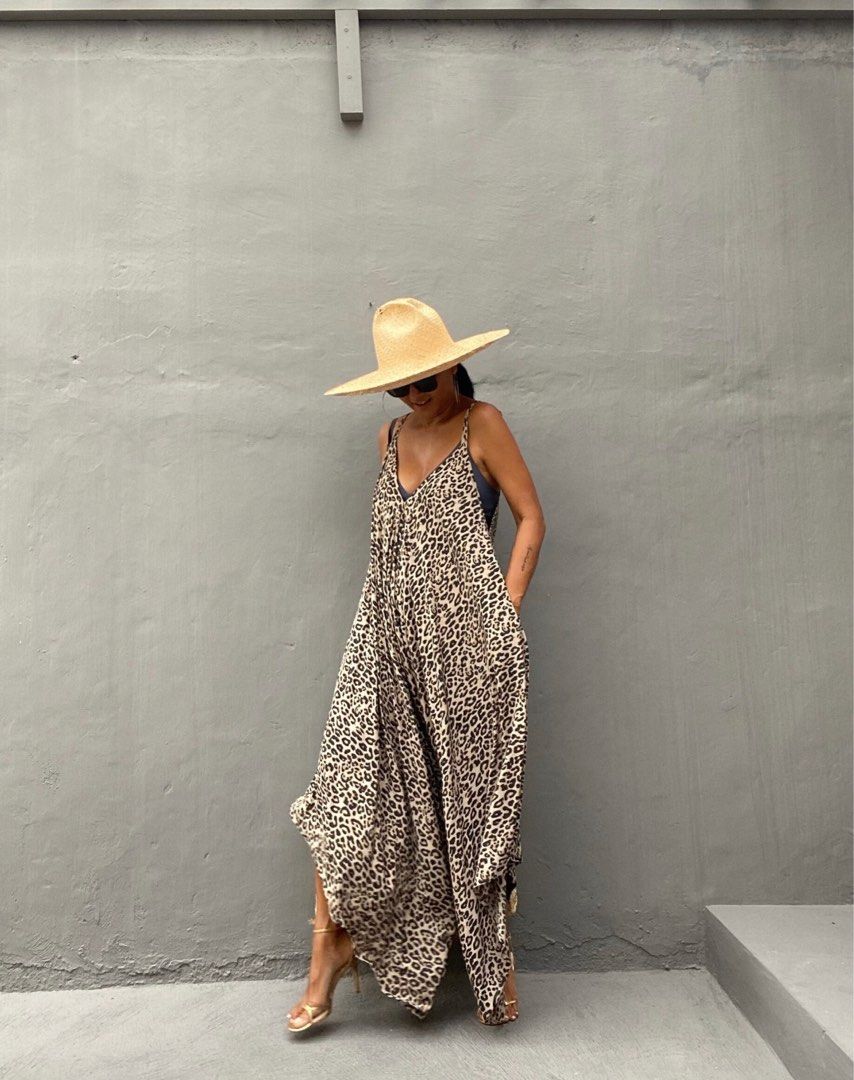 Free size rayon jumpsuit Women s Fashion Dresses Sets Jumpsuits on Carousell