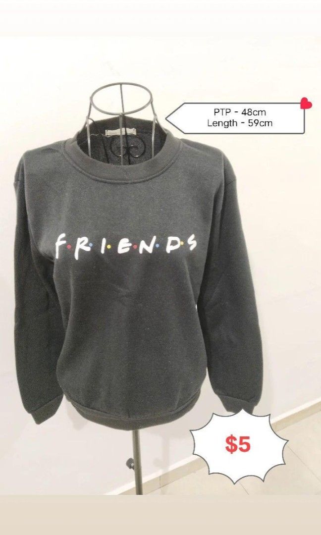 Friends gray new arrivals sweatshirt