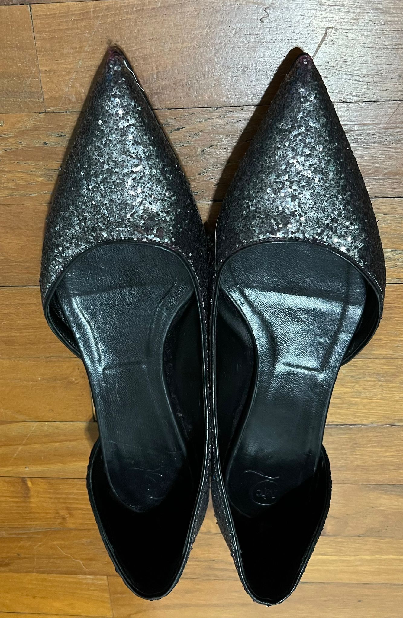 Genuine Alexander McQueen Glitter Flats Luxury Sneakers