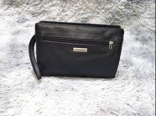 Gianni Valentino Black Wristlet Bag