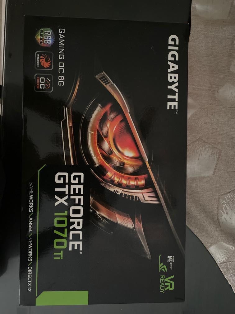 Gigabyte Gaming GTX 1070Ti 8GB OC Edition, Computers & Tech, Parts ...