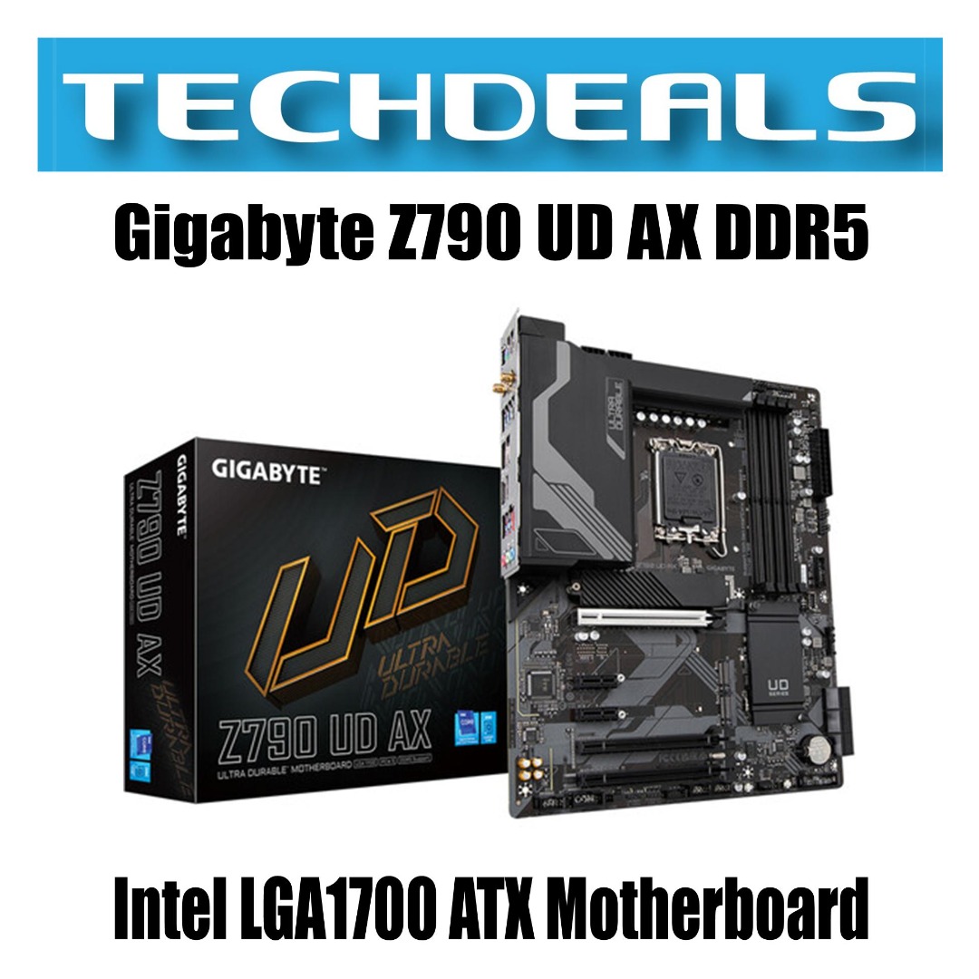 Gigabyte Z790 UD AX DDR5 Intel LGA1700 ATX Motherboard, Computers ...