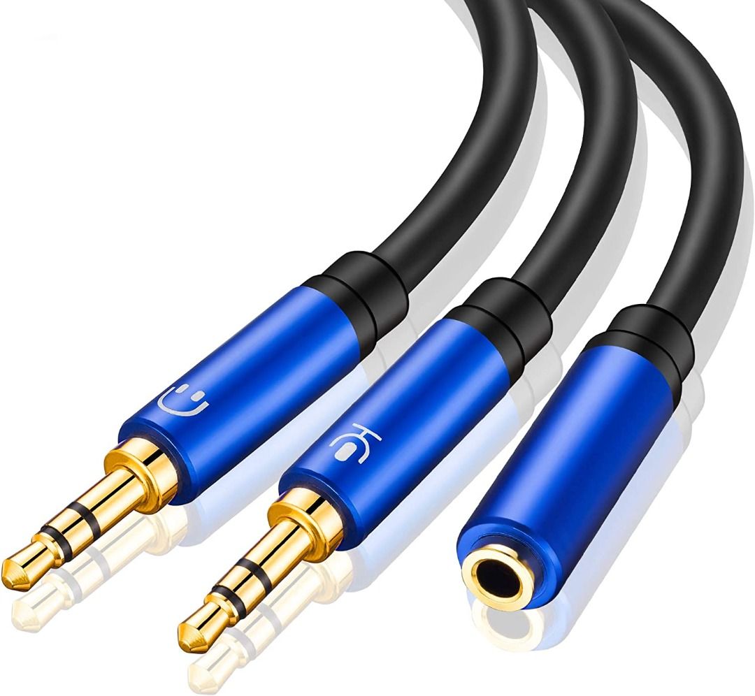 Headphone Splitter 0.3M TanQY Headphone Splitter for Computer 3.5