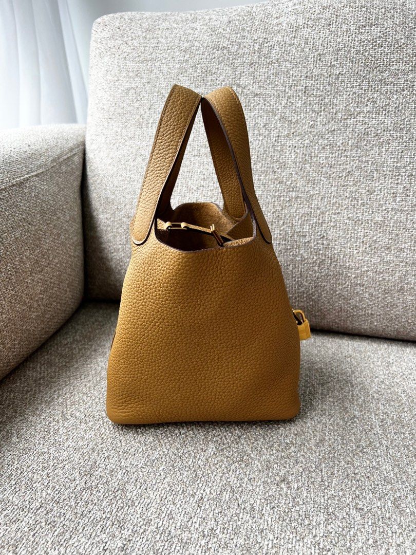 Hermes Picotin Biscuit 18 GHW, Women's Fashion, Bags & Wallets, Tote