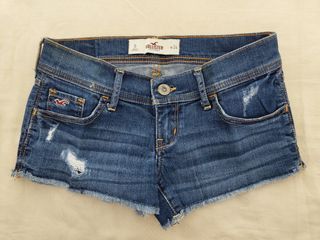 Hollister Dark Denim Jeans Shorts Size 0 W24
