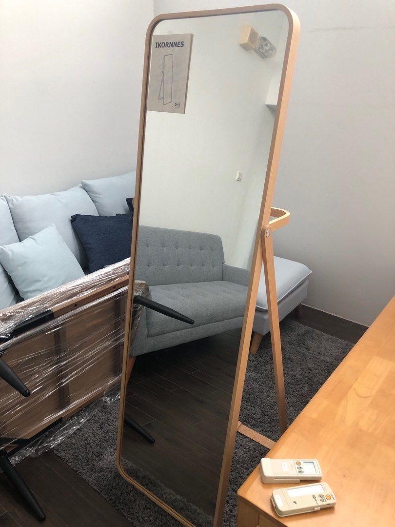 IKEA IKORNNES standing mirror, Furniture & Home Living, Home Decor