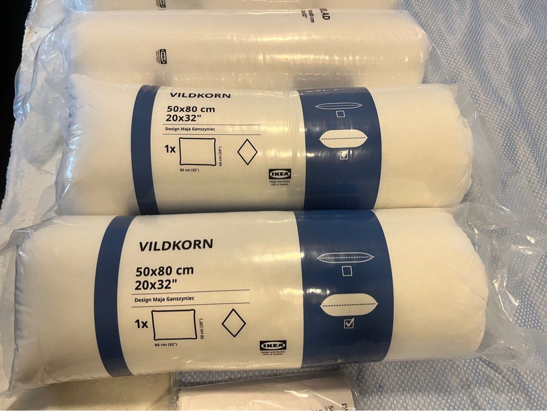 Ikea Pillows (free pillow sheets), Furniture & Home Living, Bedding