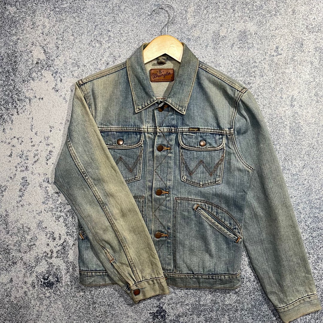 Jaket Jeans Wrangler Original denim jacket jacket jeans unisex