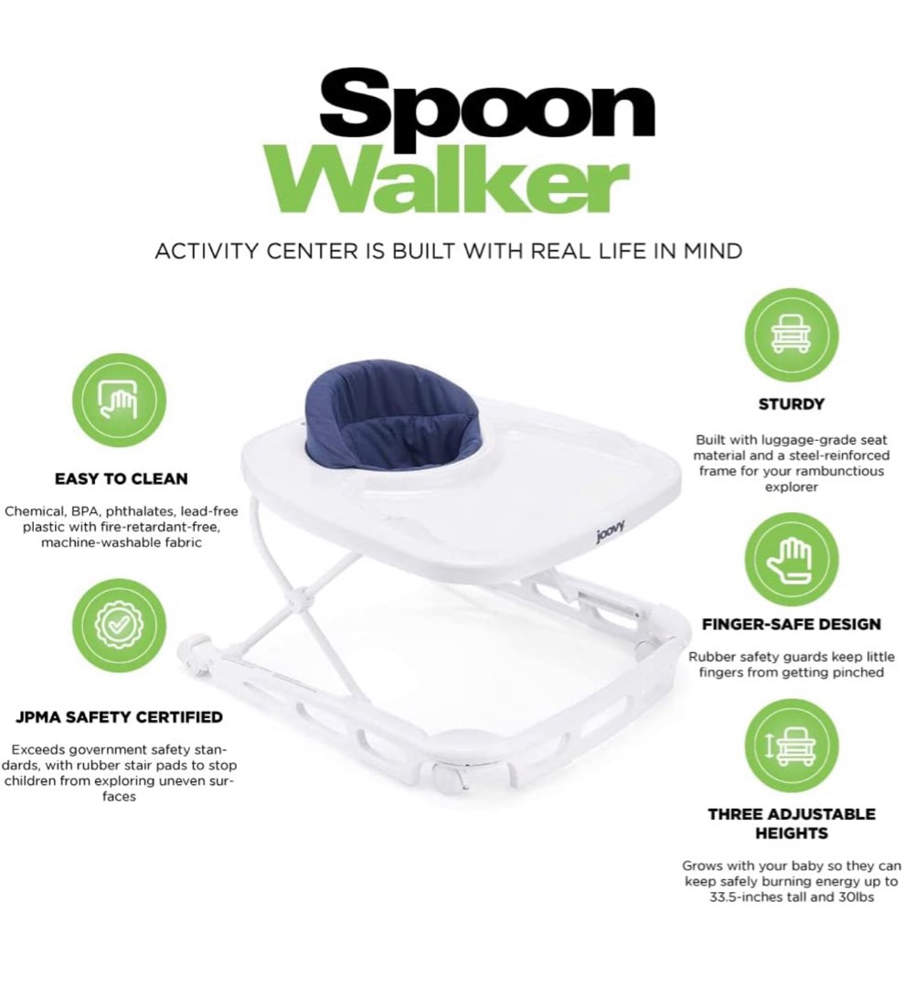 Joovy Spoon Walker (Blueberry), Babies & Kids, Infant Playtime on Carousell