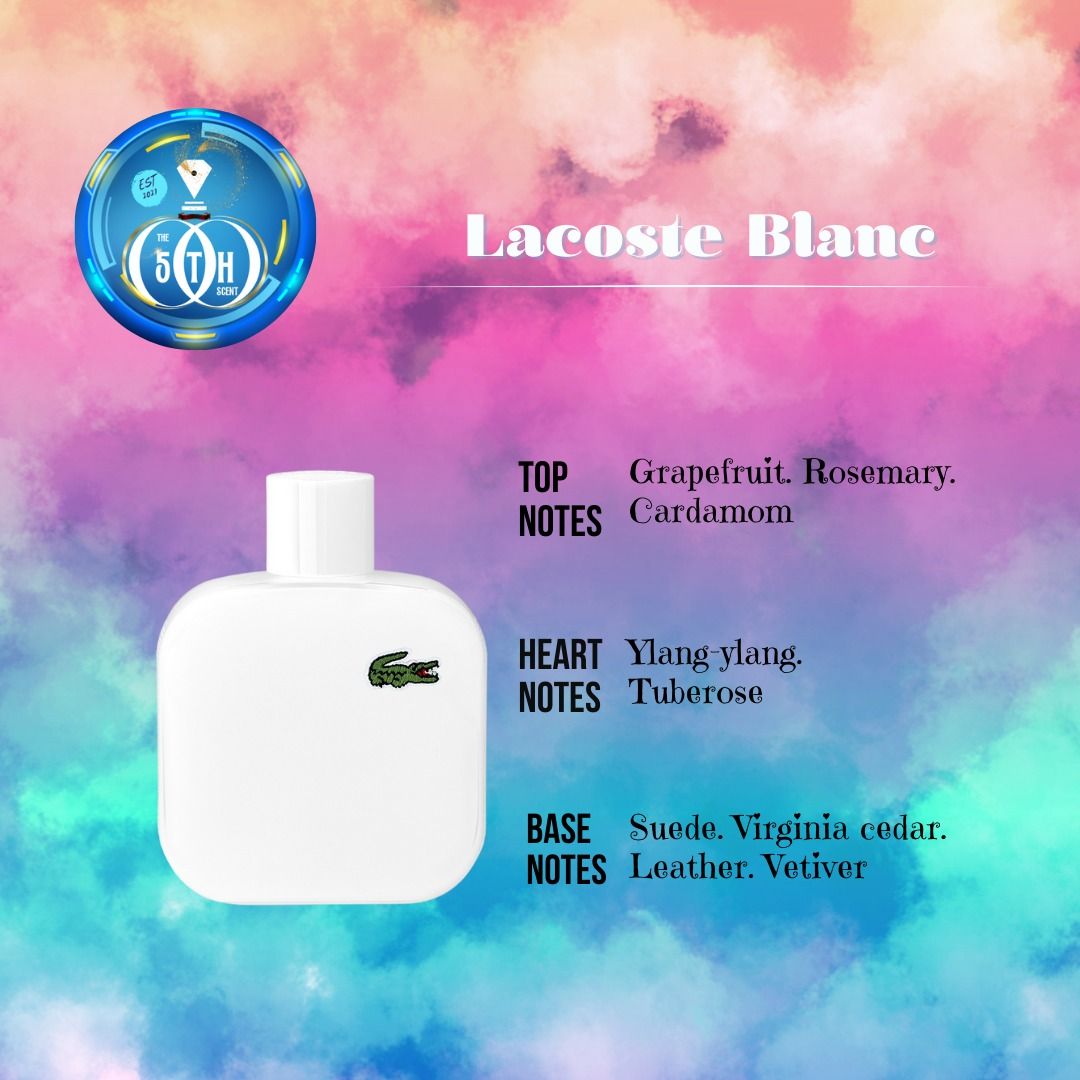 Lacoste Blanc White 10ml 5ml 3ml 2ml Decant Tingi