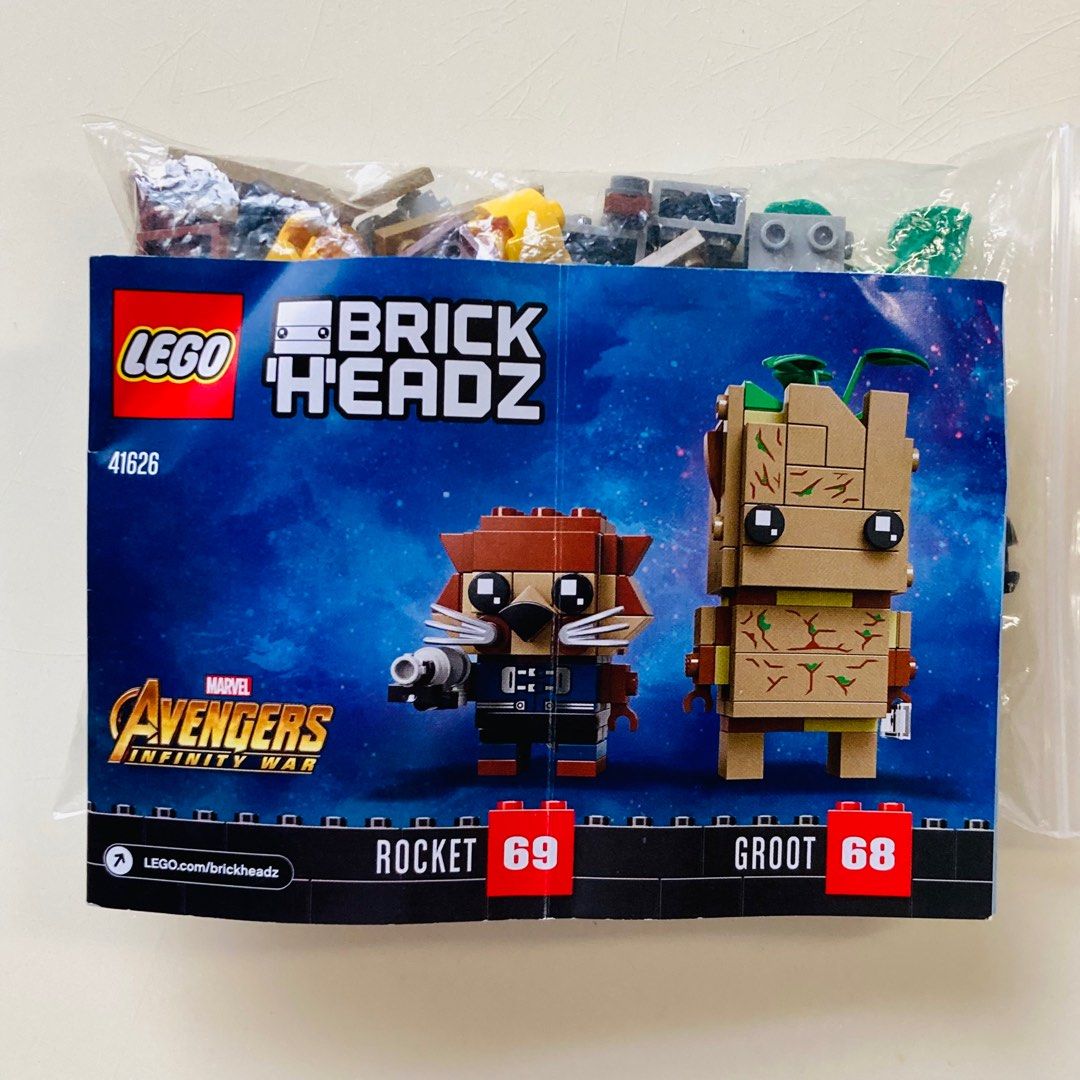 Lego 41626 Groot & Rocket (Marvel Brickheadz) （有一件缺件）（齊件