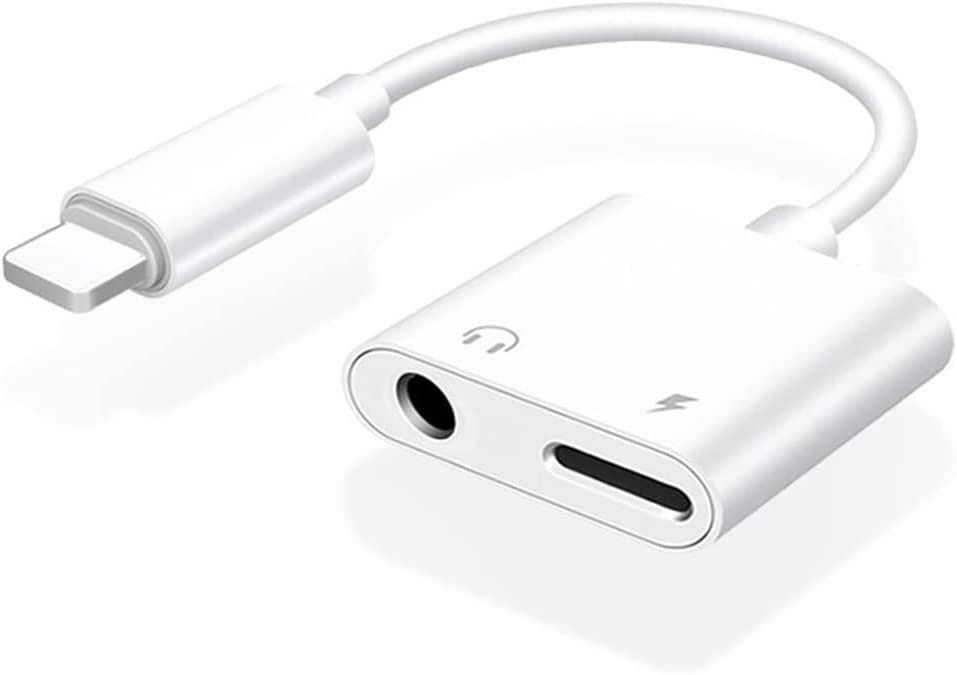 Apple iphone se 2020 lightning dongle 2024 aux 3.5 mm audio charger adapter splitter