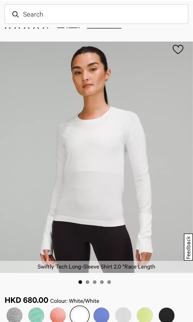 Lululemon Swiftly Tech Long Sleeve Shirt 2.0 Race Length, Women's Fashion,  Activewear on Carousell