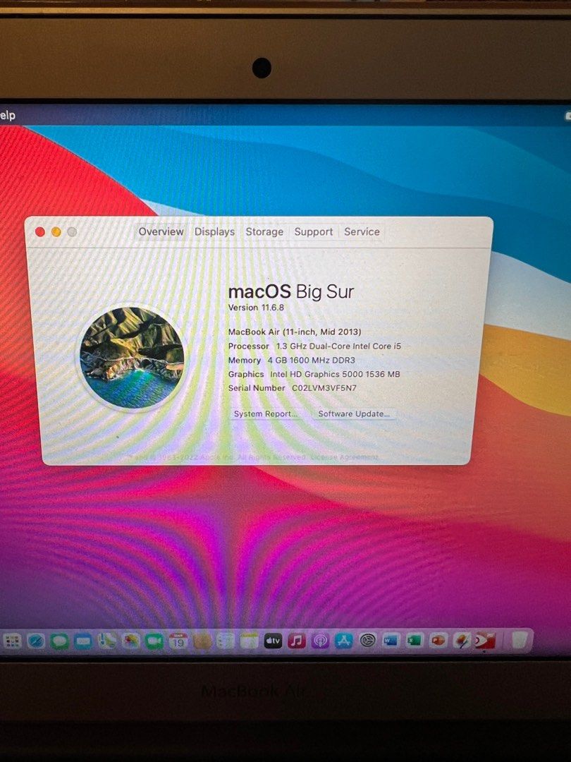 MacBook Air 11” (Category: Laptops & Notebooks) located in Quezon City. Submitted by wisedeals19 (Listing ID 1223033590, Image 2). Description: With license Microsoft Office, free adaptor for AVR.