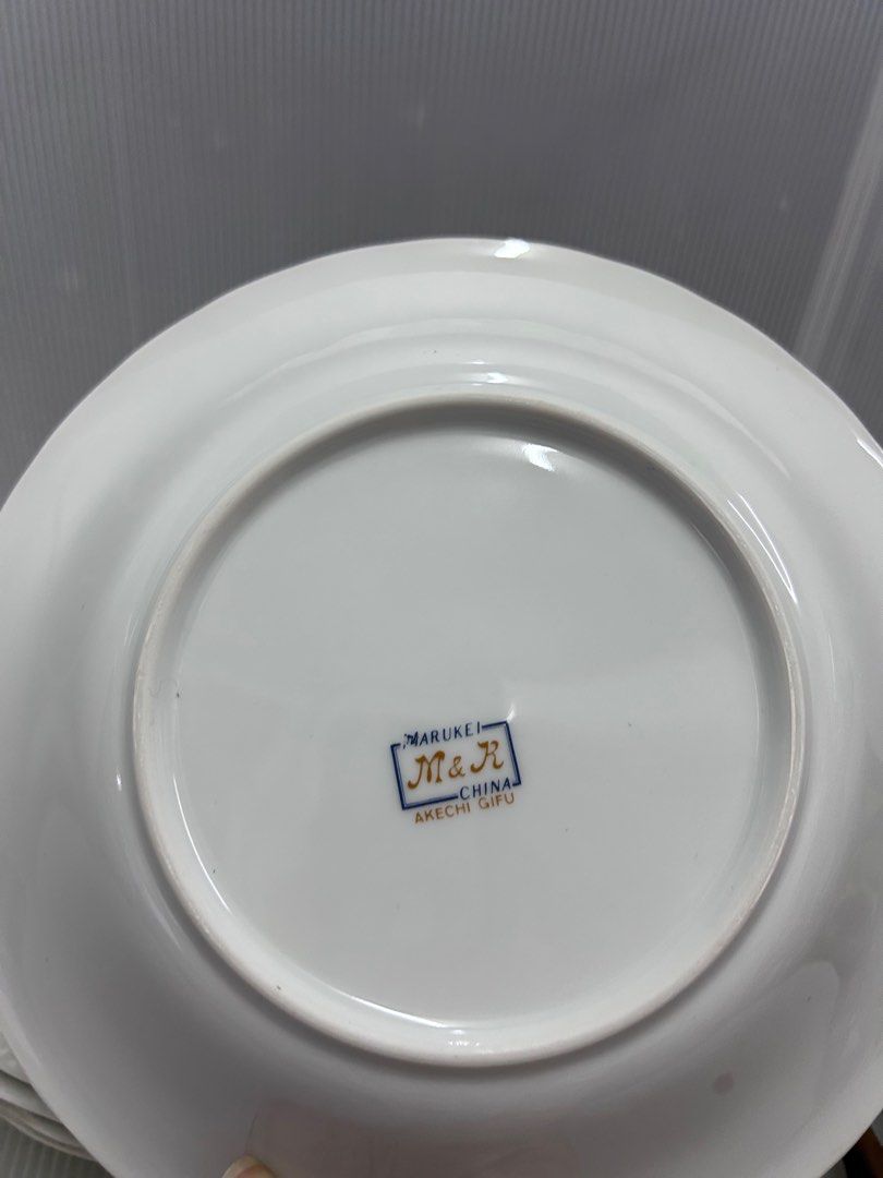 Marukei Akechi Gifu porcelain plate, Furniture & Home Living