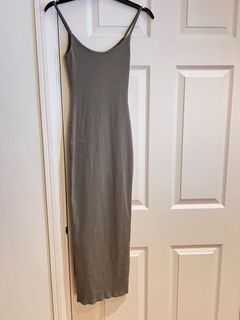 Meshki ribbed maxi dress - Moss colour