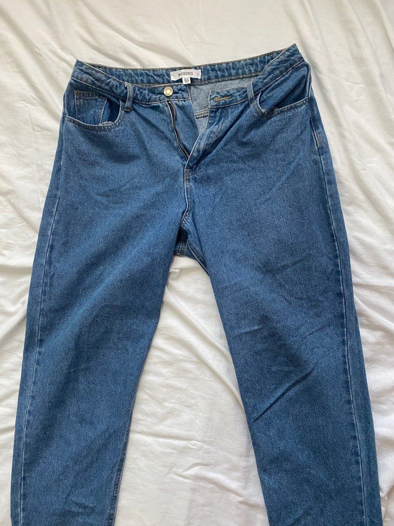 MISSGIUDED High Waisted Mom Jeans (Category: Jeans) located in San Fernando. Submitted by mhegb (Listing ID 1223061611, Image 2). Description: Size: US 8 EUR 40 Still in good condition. Bought in Zalora See last pic for WW.