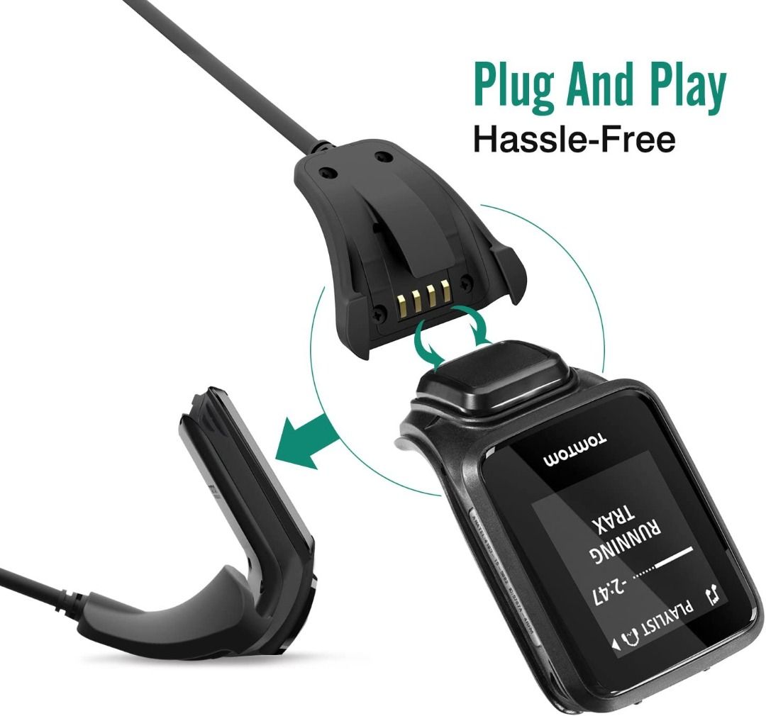 Tomtom spark charger top