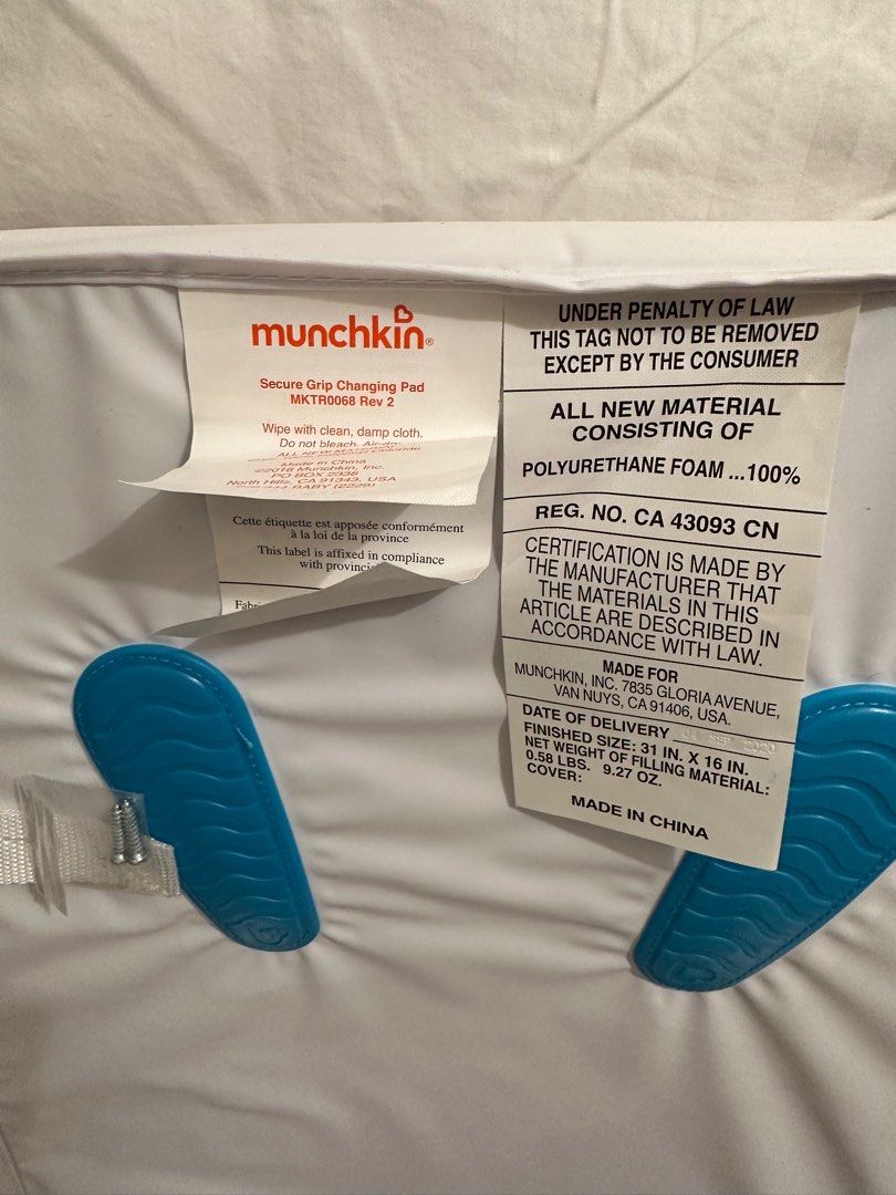 Munchkin secure grip Changing table pad Babies Kids Baby Nursery Kids Furniture Changing Tables Stations on Carousell
