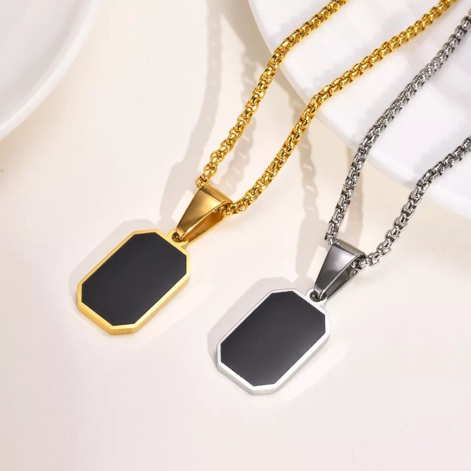 Gold and silver pendant sale necklace