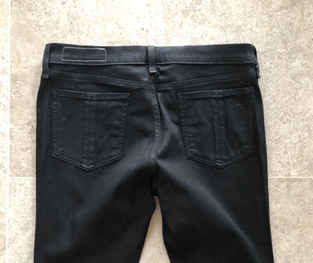 NEW RAG BONE BLACK COATED LEGGING JEANS SIZE 31 Women s Fashion