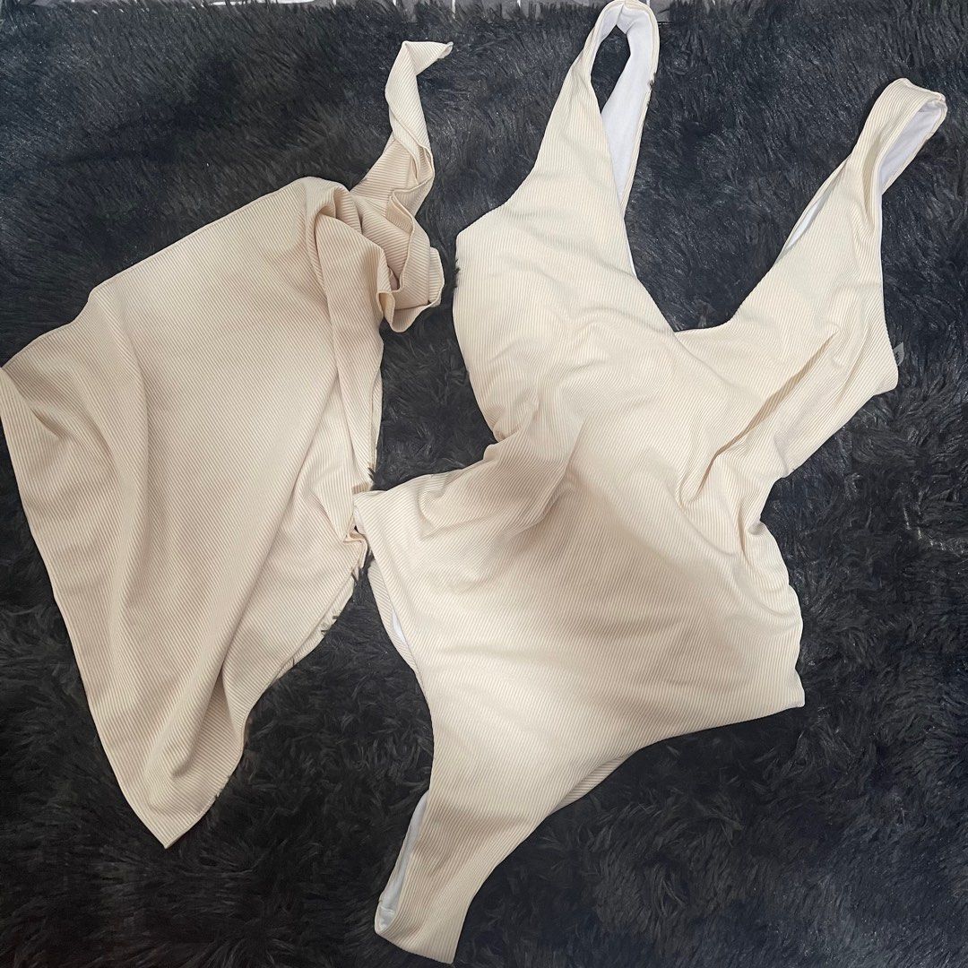 NEW SHEIN Nude One piece 2 in 1 with cover up #shein #lovito #eightmermaid #sewlocal #summerph #