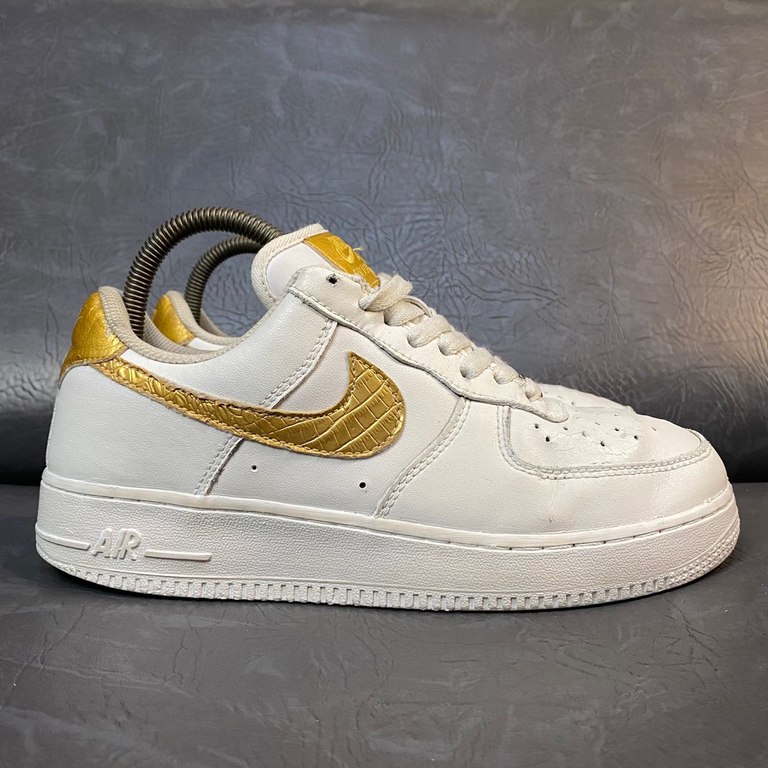 nike air force 1 golden patchwork