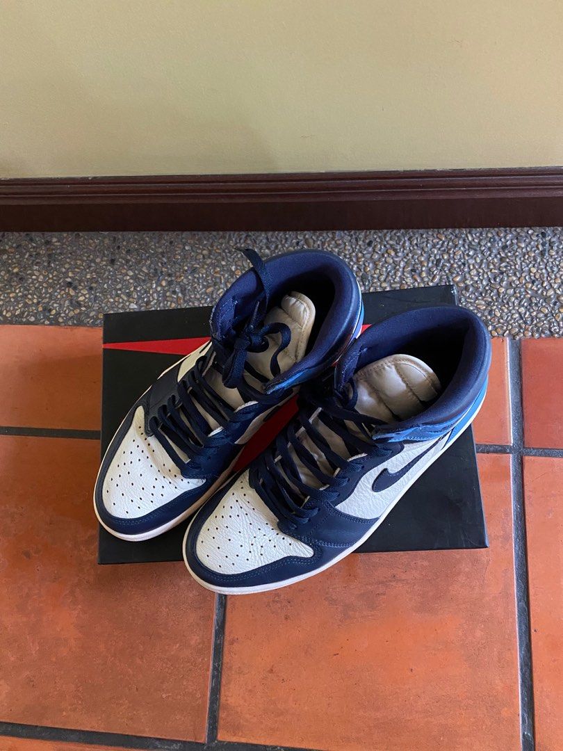 Nike Air Jordan 1 Retro High Obsidian UNC Men s Fashion Footwear