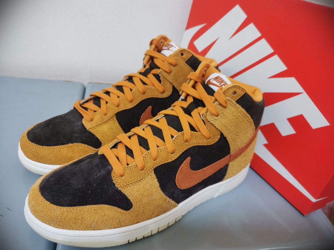 nike dunk high retro prm velvet brown