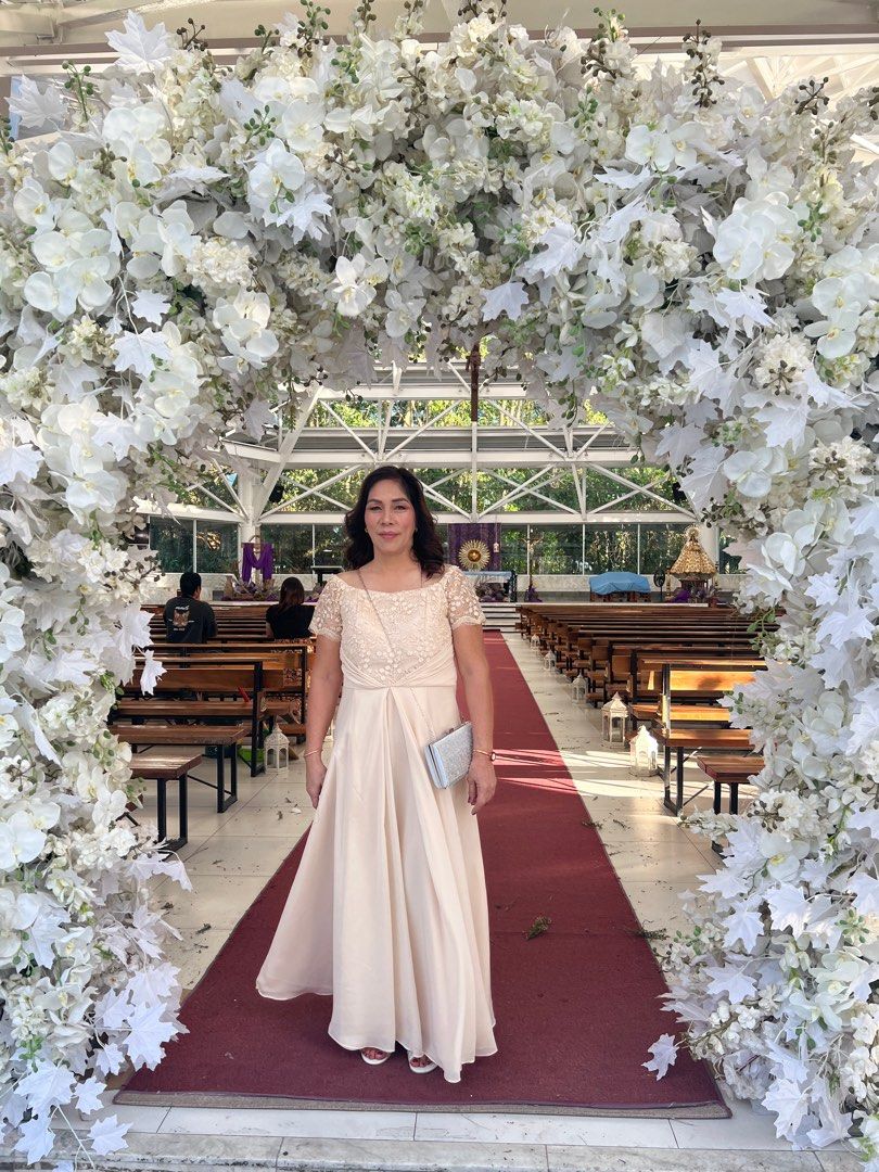 Champagne gown for outlet ninang