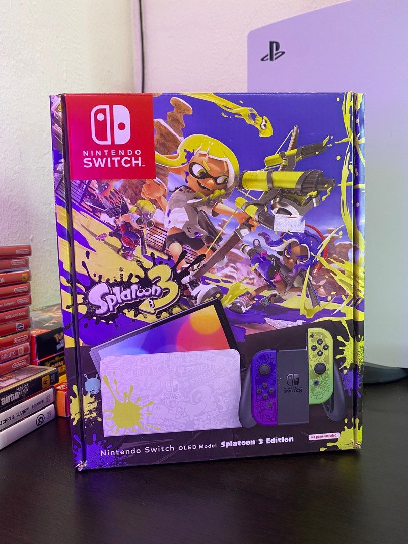 NINTENDO SWITCH OLED SPLATOON 3 SPECIAL EDITION USED FULLSET, Video