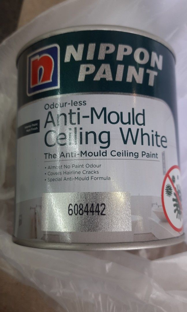 Nippon Paint Anti mould ceiling white paint, Furniture & Home Living